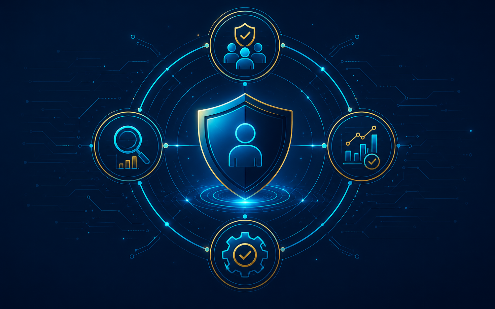 Human-centered AI governance framework with oversight and decision points