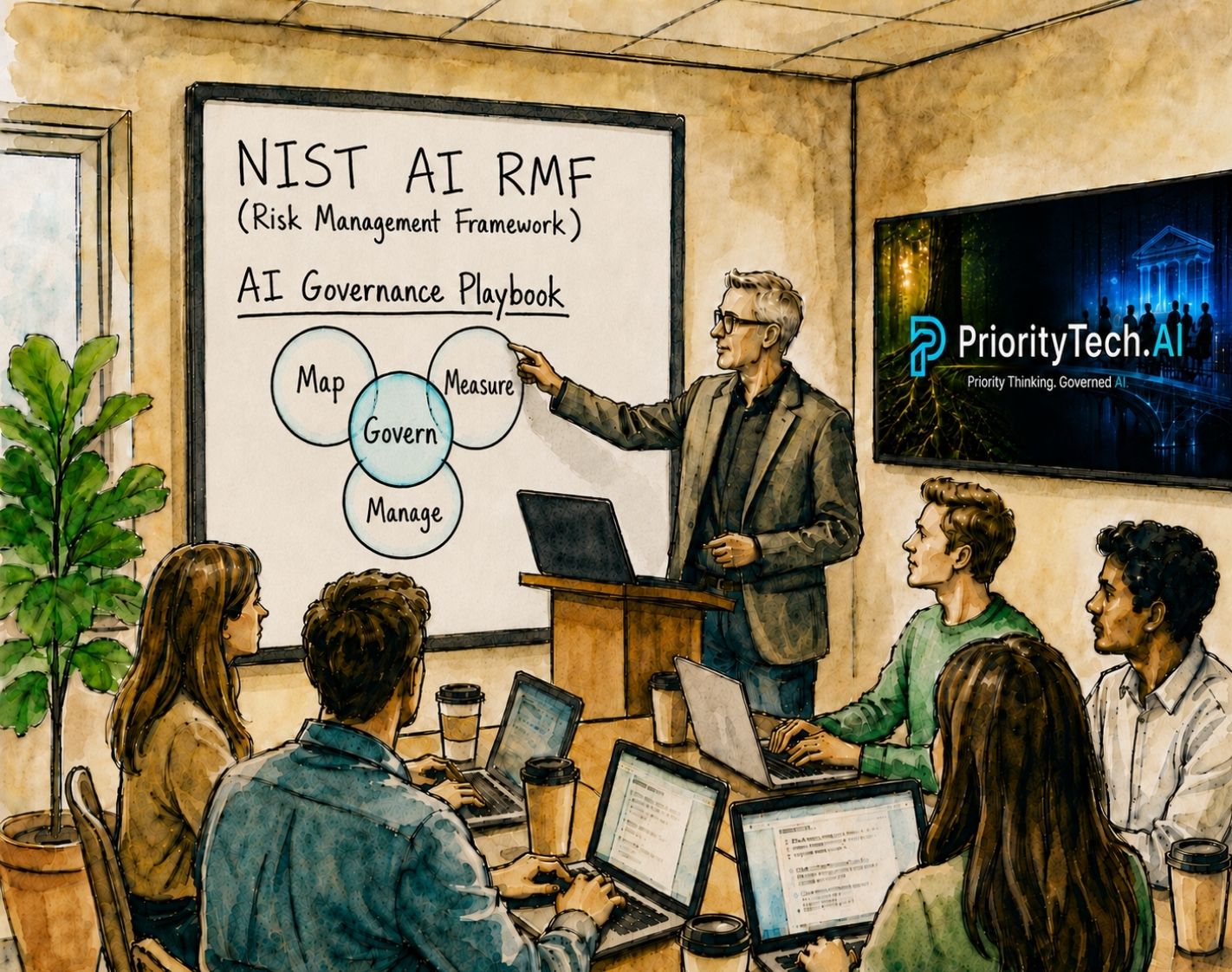 PriorityTech.AI responsible AI governance and NIST AI RMF-informed advisory